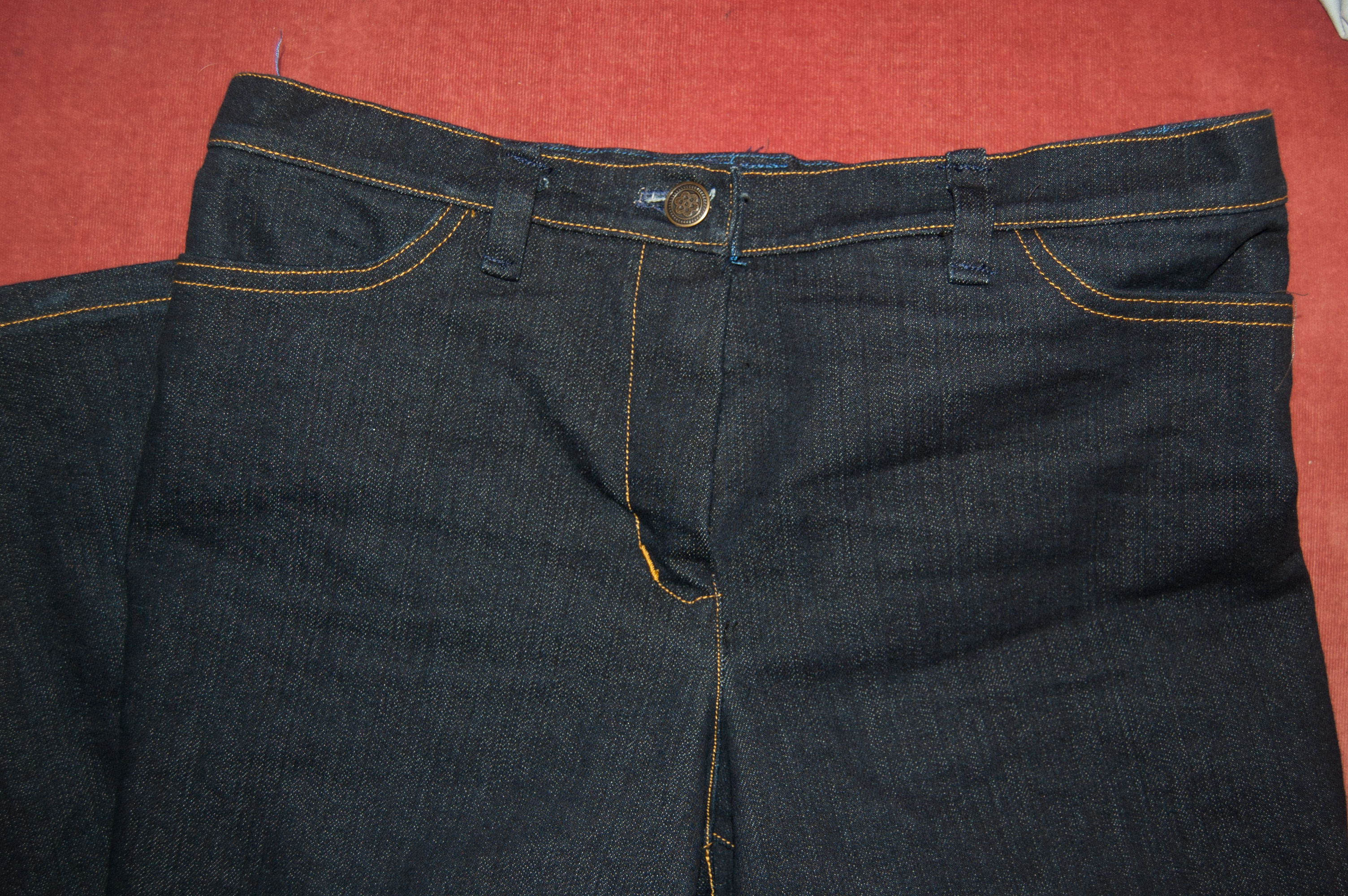 Installing Jean Belt loops, Hemming Jeans & Sewing Buttonhole